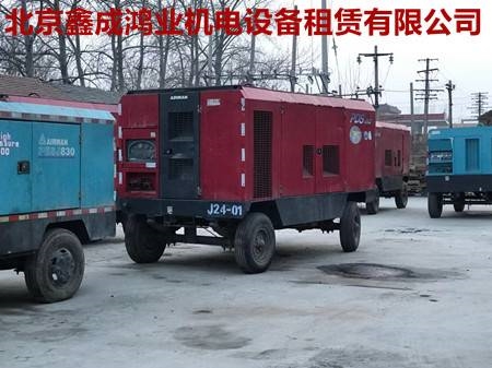 出租空压机 三河租赁电动空气压缩机，无油螺杆式压缩机出租